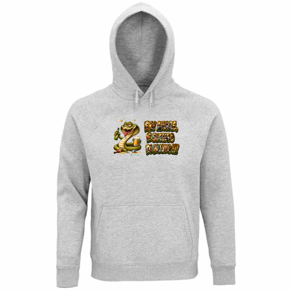 Felpa Organica Unisex Cappuccio Maglietta Scusatemi ma è Successo di Nuovo