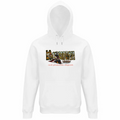 Felpa Organica Unisex Cappuccio linea la locomotiva