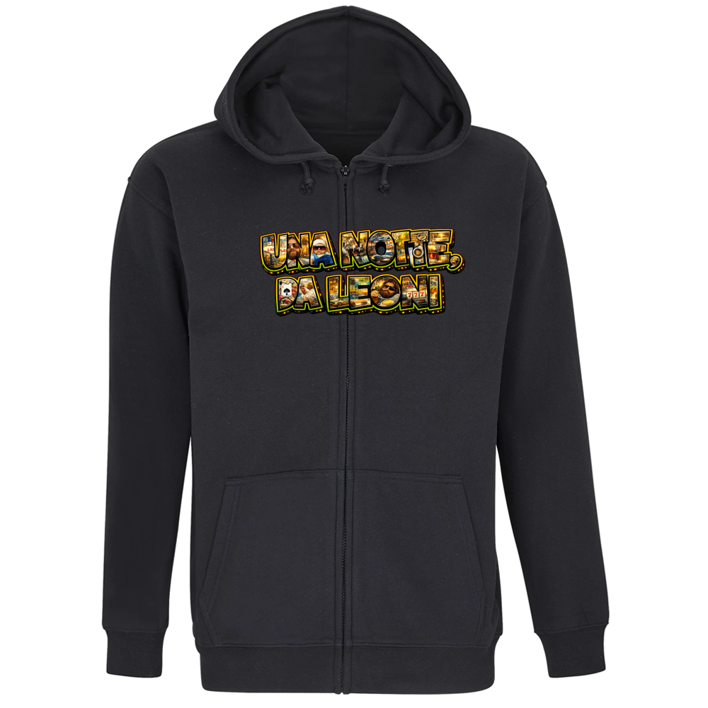 Felpa Premium Cappuccio Zip Maglietta una Notte da Leoni