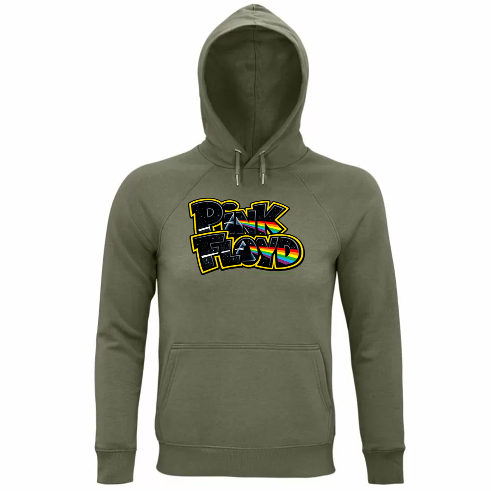 Felpa Organica Unisex Cappuccio linea Pink Floyd