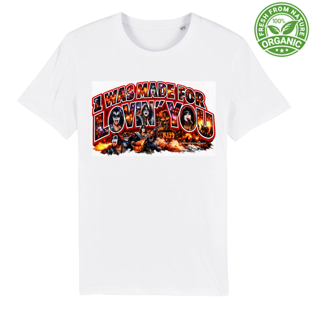 T-Shirt Unisex Organica linea i was made for lovin you 1A