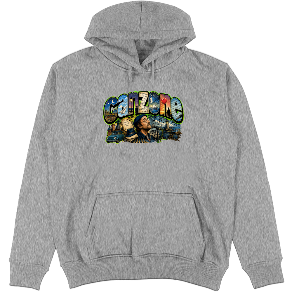 Felpa Unisex con Cappuccio linea Canzone Dalla