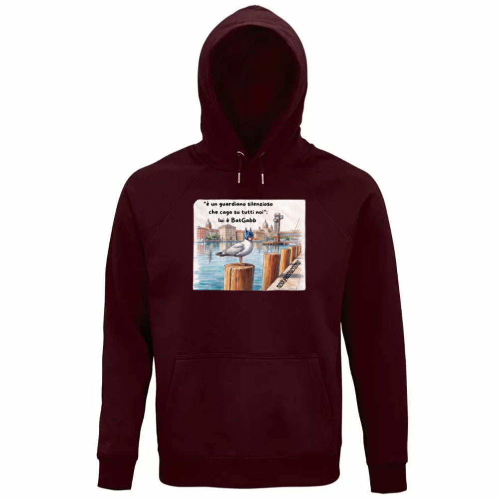 Felpa Organica Unisex Cappuccio T-shirt BatGabb is Back Again