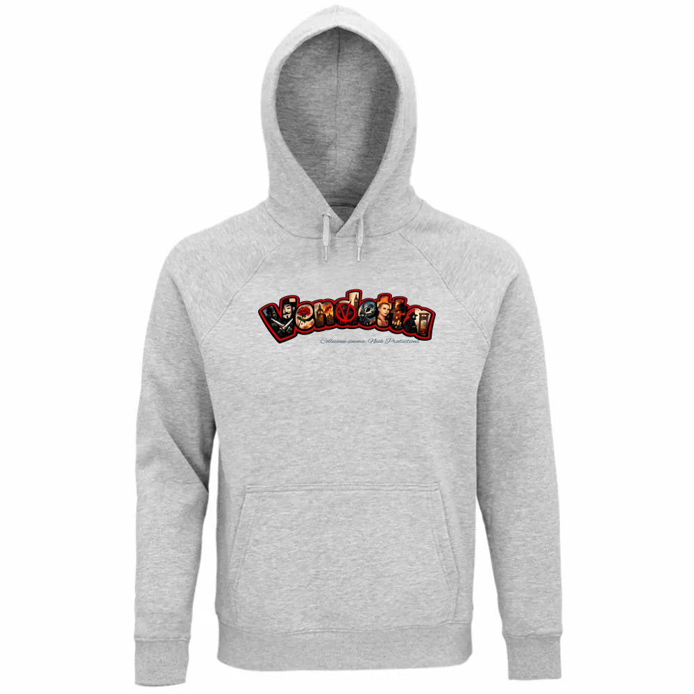 Felpa Organica Unisex Cappuccio linea vendetta