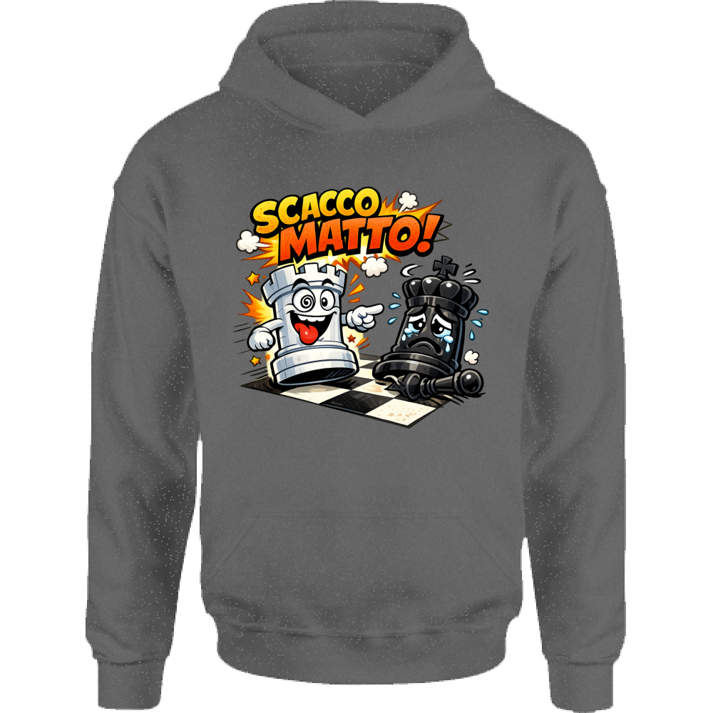 Felpa Bambino con Cappuccio Linea scaccomatto