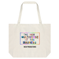 Tote Bag Canapa T-Shirt of Multiverse a Sfondo Bianco