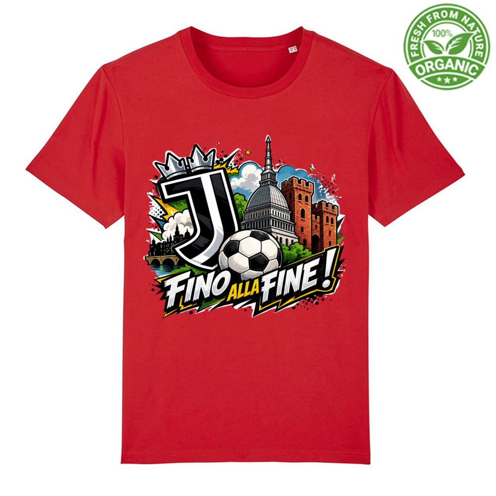T-Shirt Unisex Organica linea Juve fino alla fine