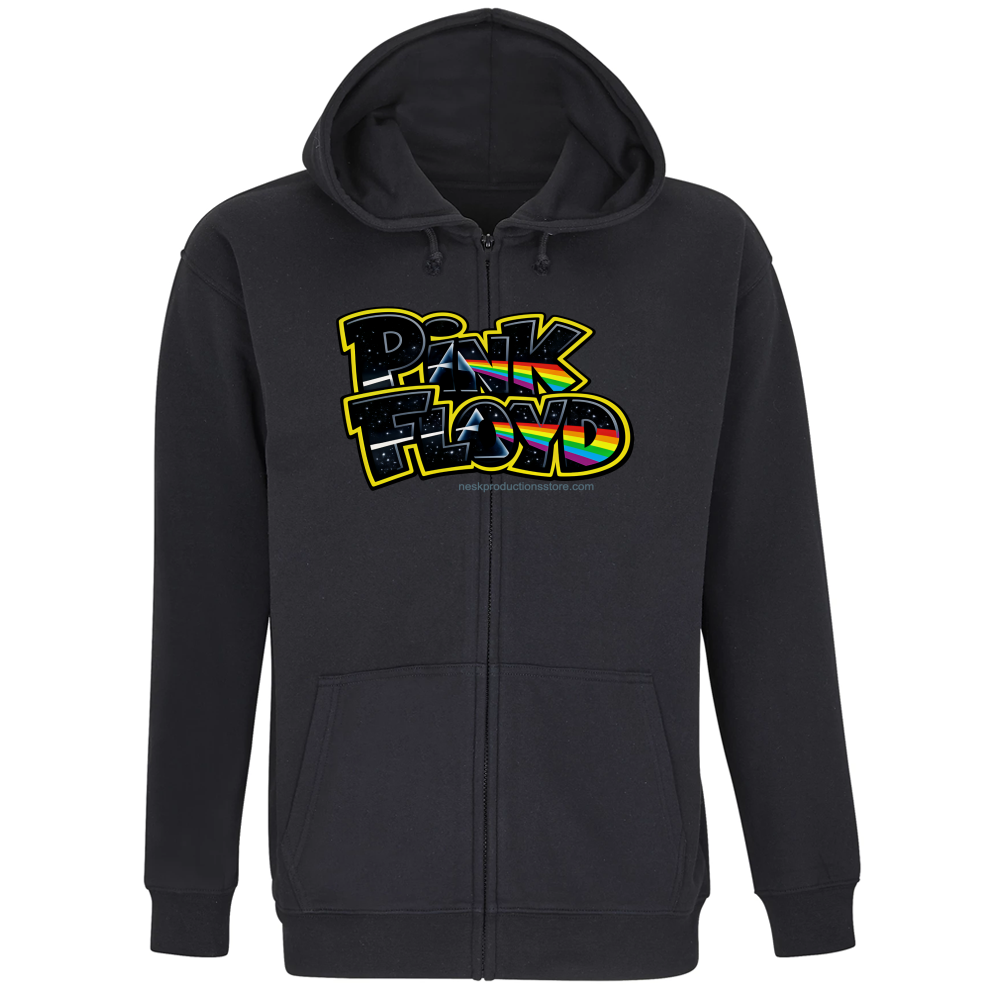 Felpa Premium Cappuccio Zip linea Pink Floyd