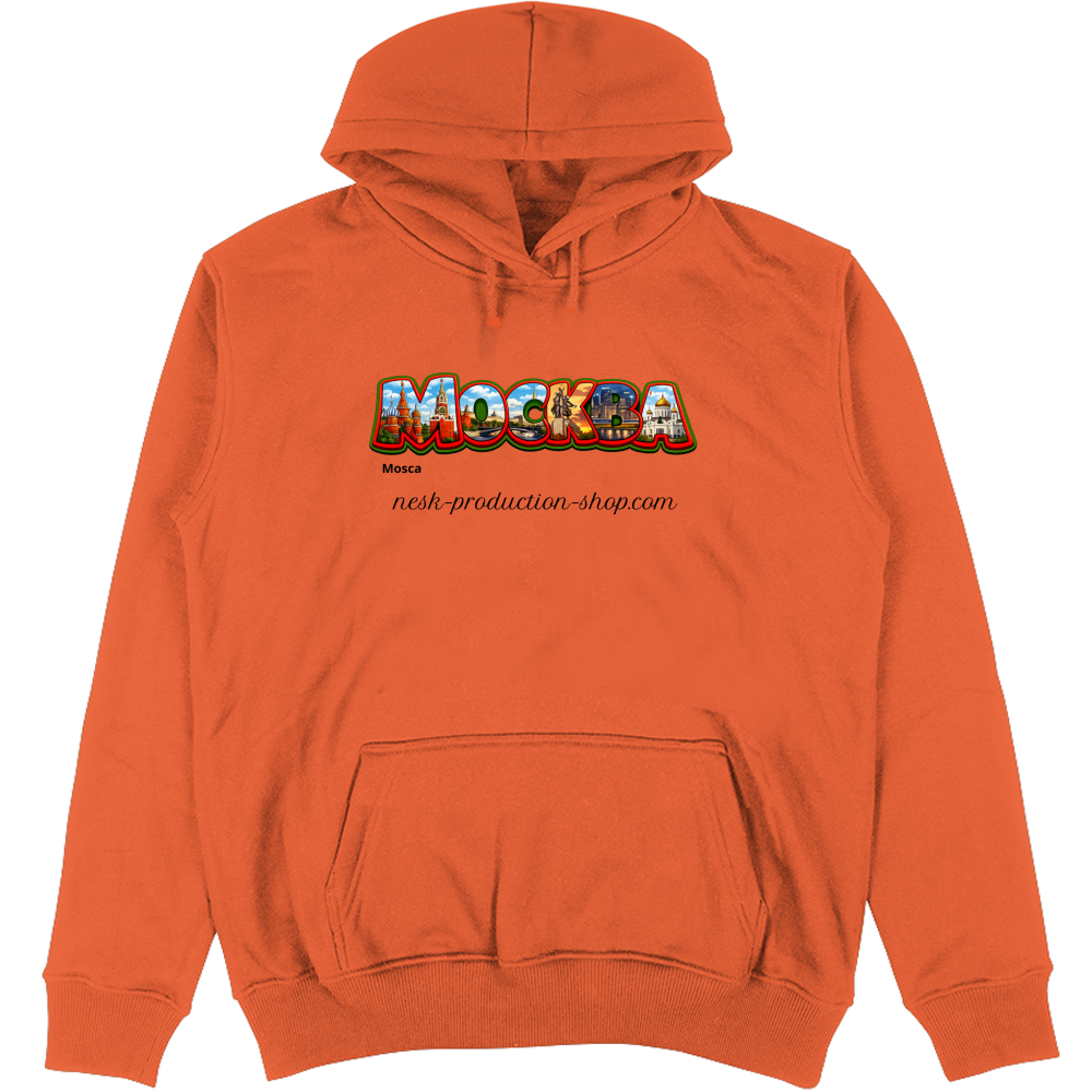 Felpa Unisex con Cappuccio linea mosca