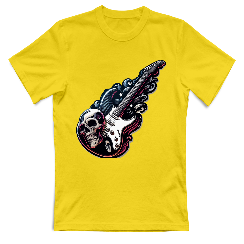 T-Shirt Unisex linea chitarra rock
