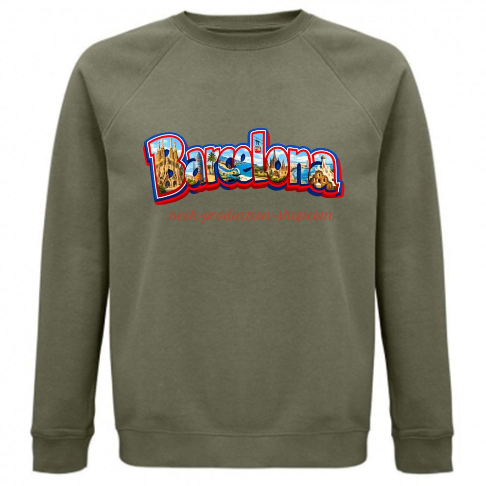 Felpa Unisex Organica linea Barcellona