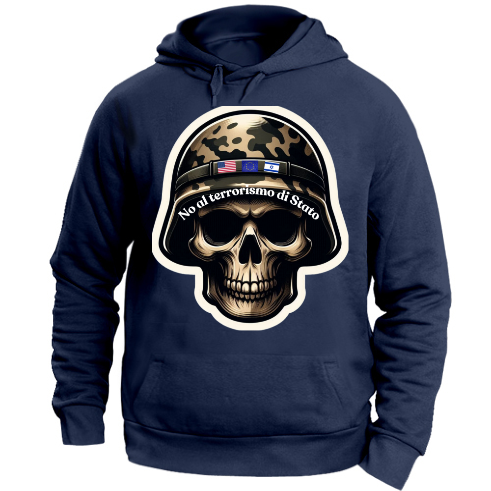 Felpa con Cappuccio Unisex Large linea NoTerror