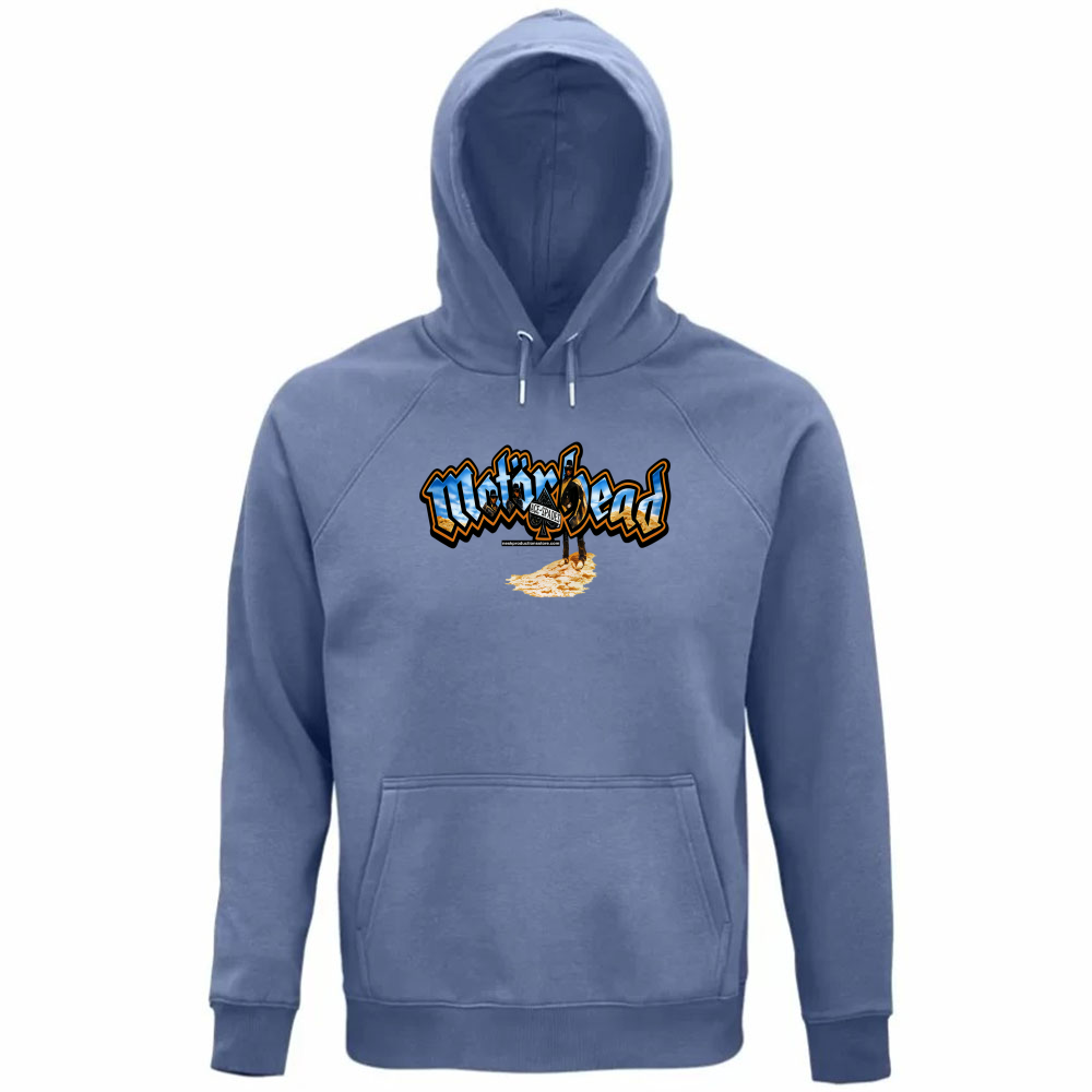 Felpa Organica Unisex Cappuccio linea Motorhead  A