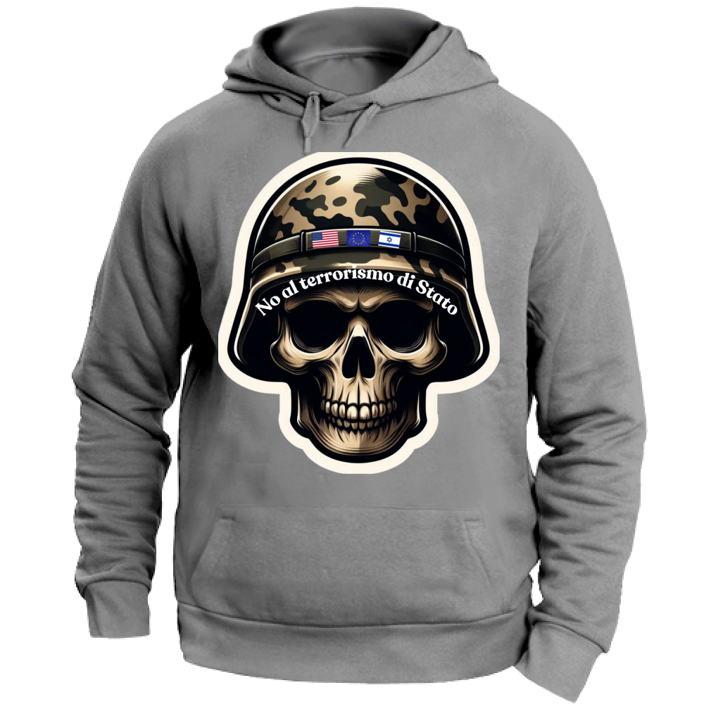 Felpa con Cappuccio Unisex Large linea NoTerror
