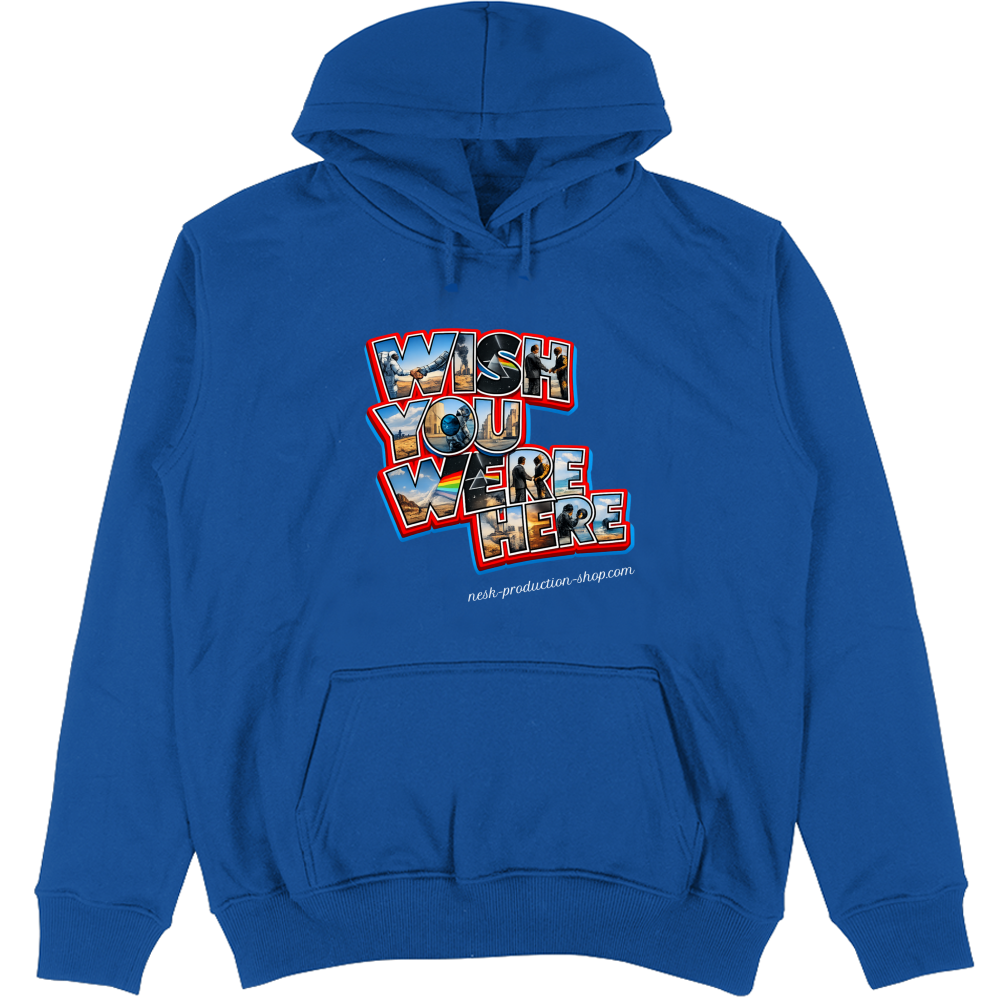 Felpa Unisex con Cappuccio linea wish you were here