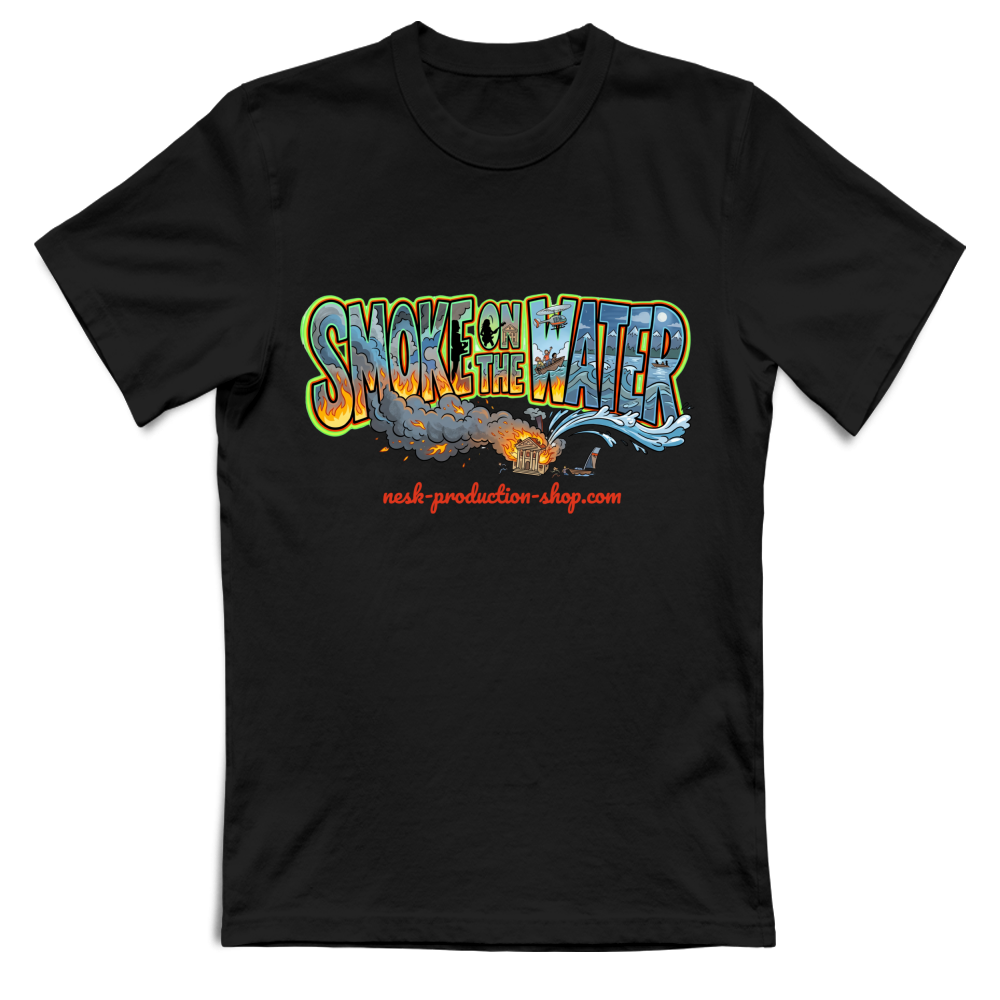 T-Shirt Unisex linea smoke on the water