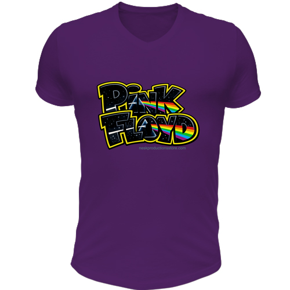 T-Shirt Unisex Scollo V linea Pink Floyd
