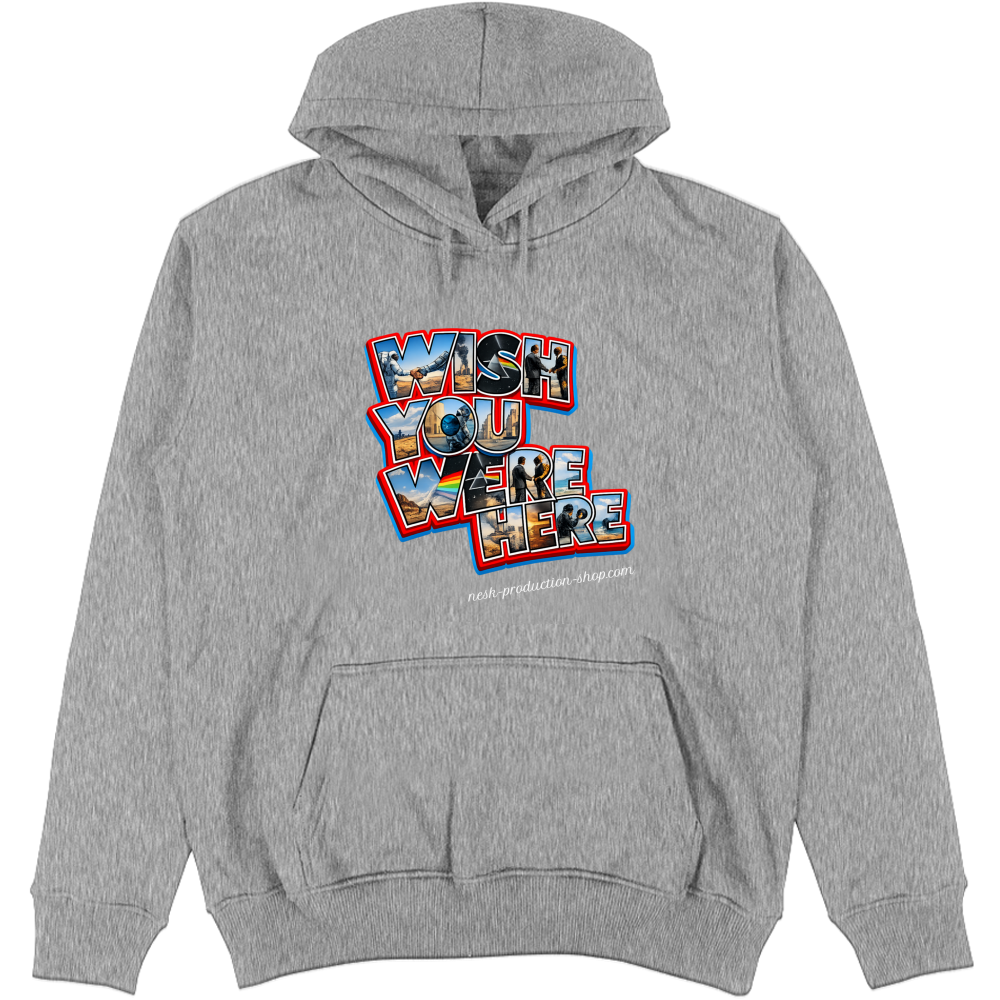 Felpa Unisex con Cappuccio linea wish you were here