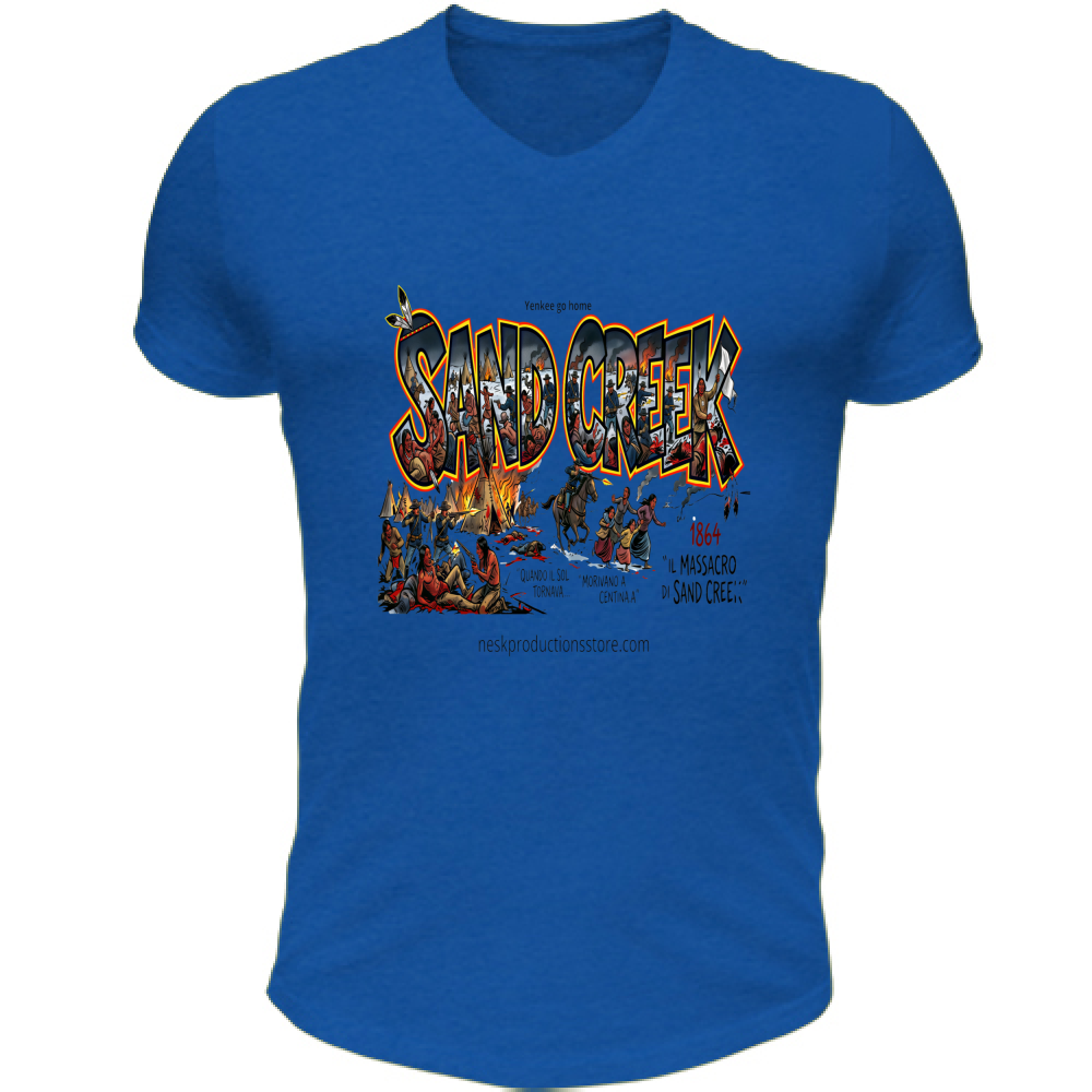 T-Shirt Unisex Scollo V linea Sand Creek 1A