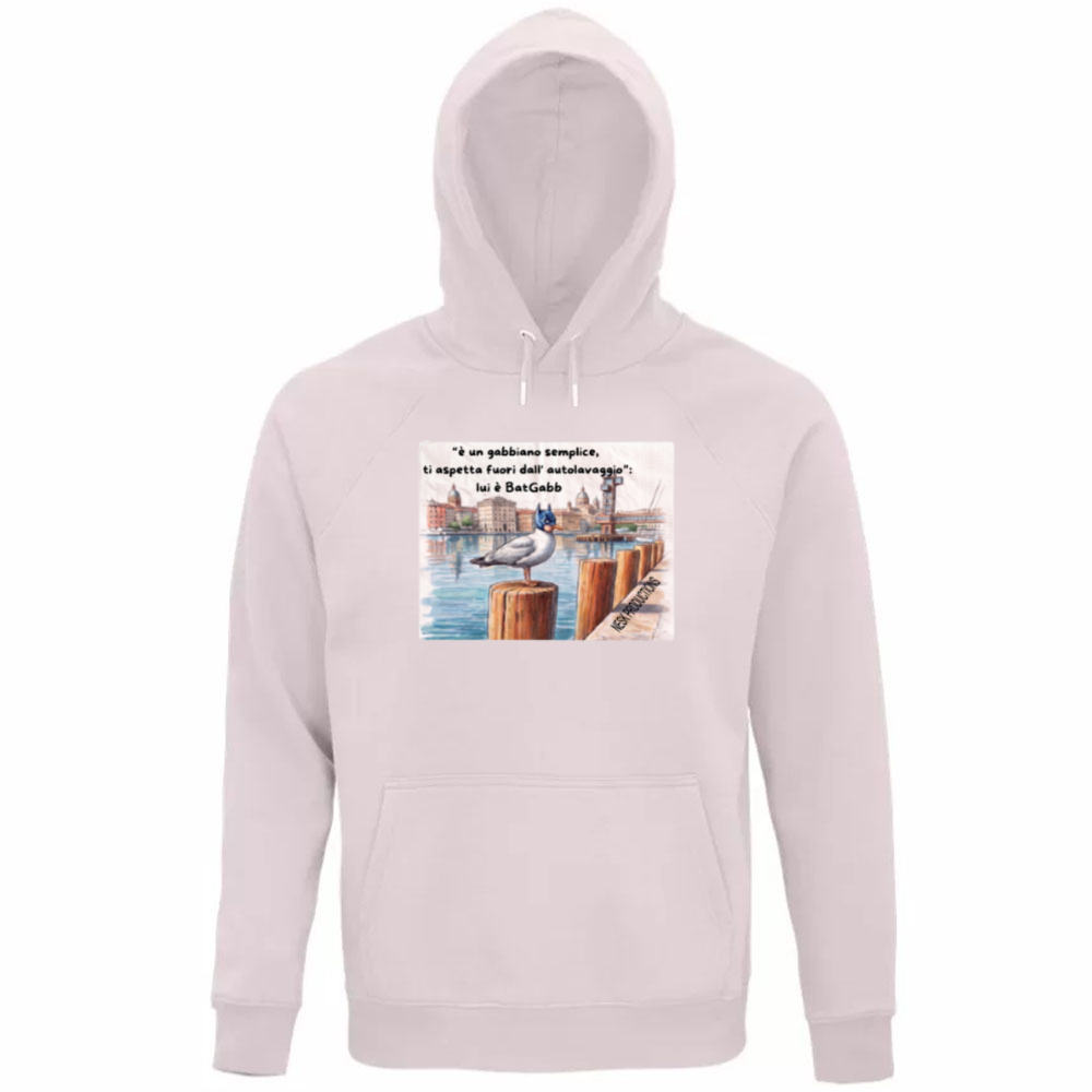 Felpa Organica Unisex Cappuccio T-Shirt BatGabb Will Returns