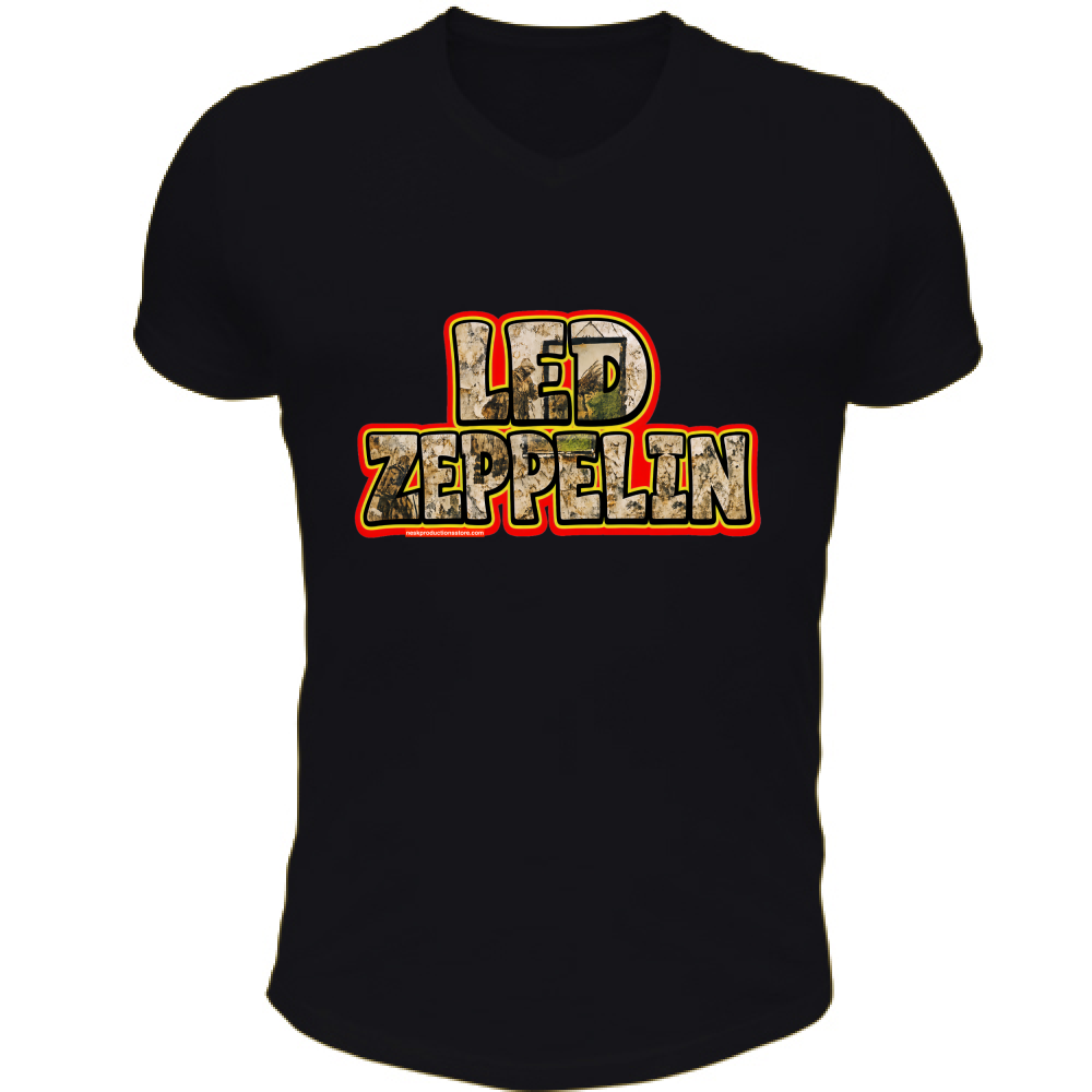 T-Shirt Unisex Scollo V linea Led Zeppelin  A