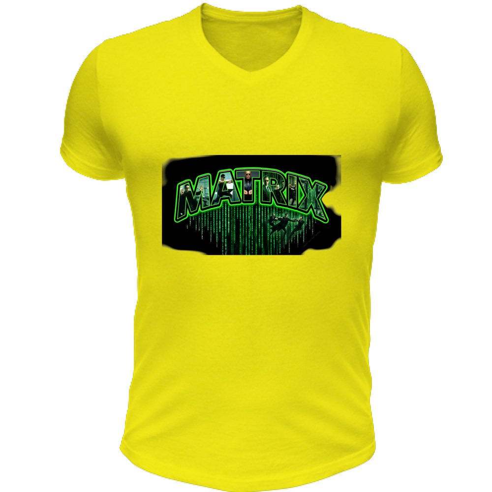 T-Shirt Unisex Scollo V linea matrix A