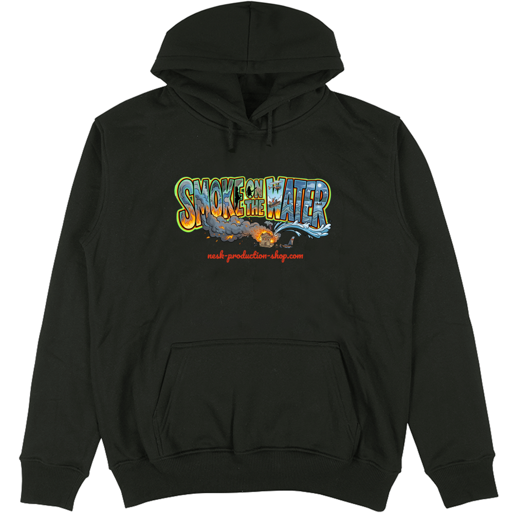Felpa Unisex con Cappuccio linea smoke on the water