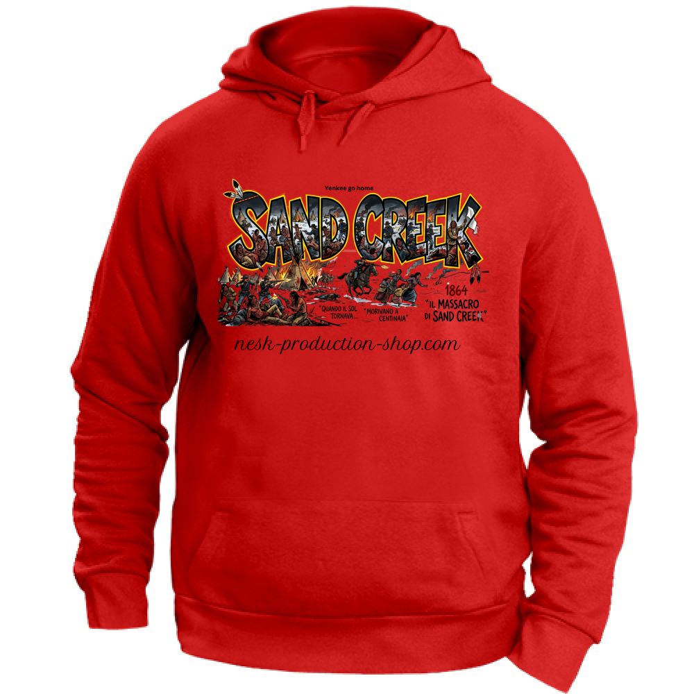 Felpa con Cappuccio Unisex Large linea sand creek