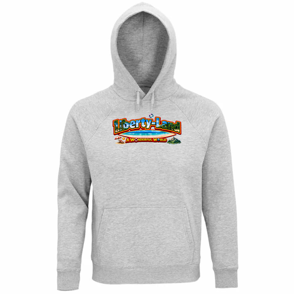 Felpa Organica Unisex Cappuccio T-Shirt Verso un Mondo Migliore