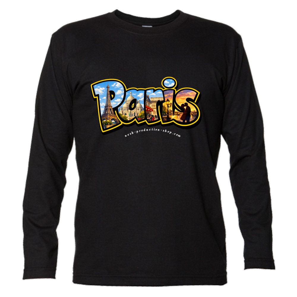 T-Shirt Unisex Manica Lunga linea paris
