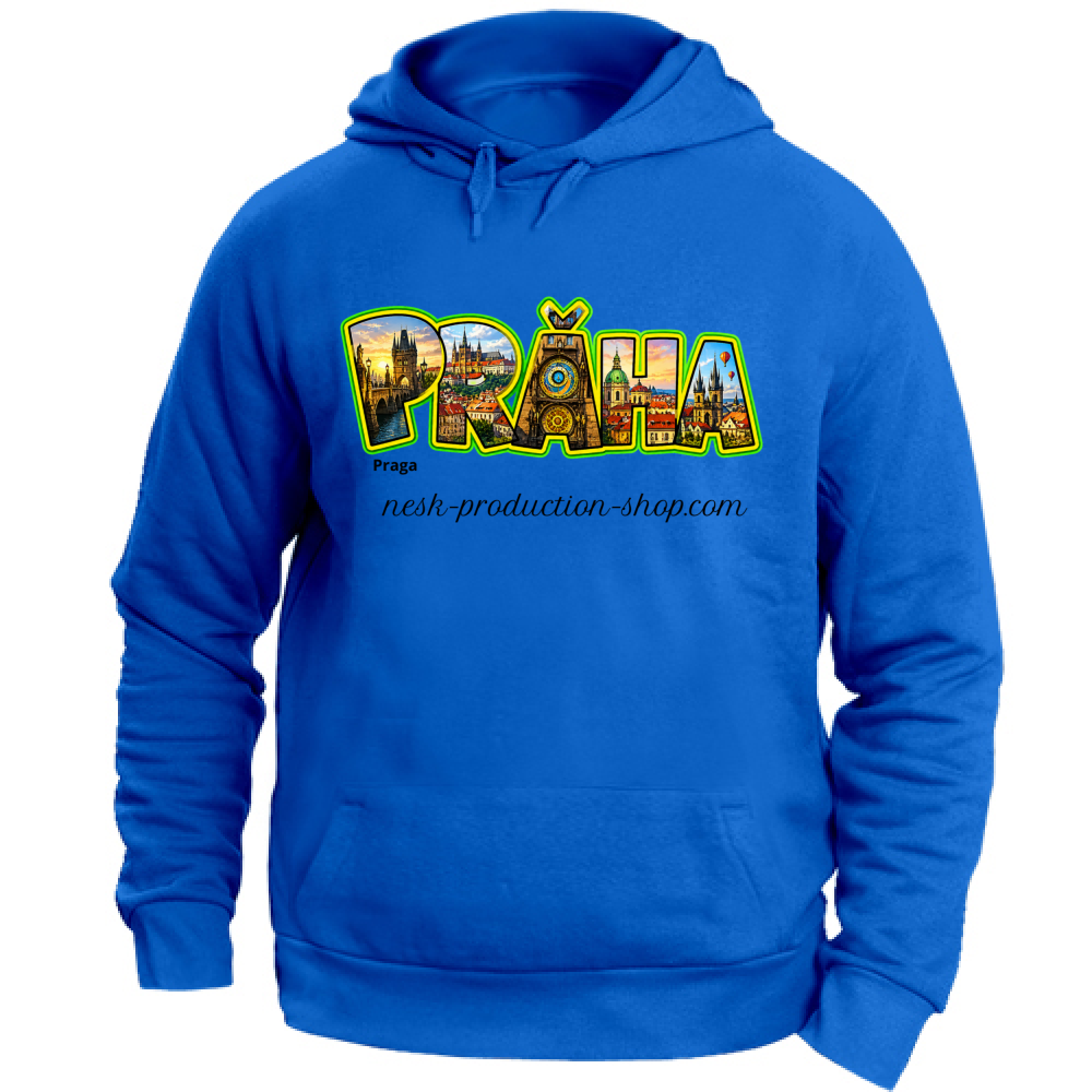 Felpa con Cappuccio Unisex Large linea praga