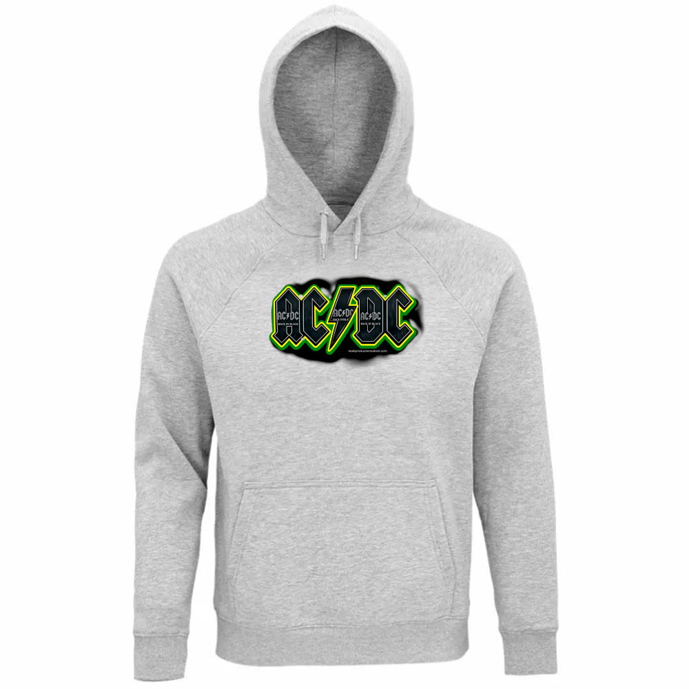 Felpa Organica Unisex Cappuccio linea AC/DC   A