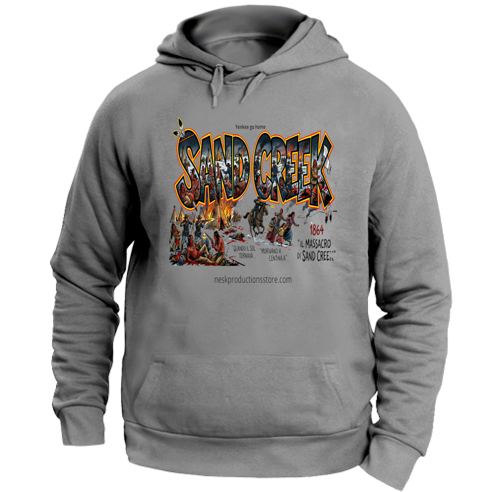 Felpa con Cappuccio Unisex Large linea Sand Creek 1A