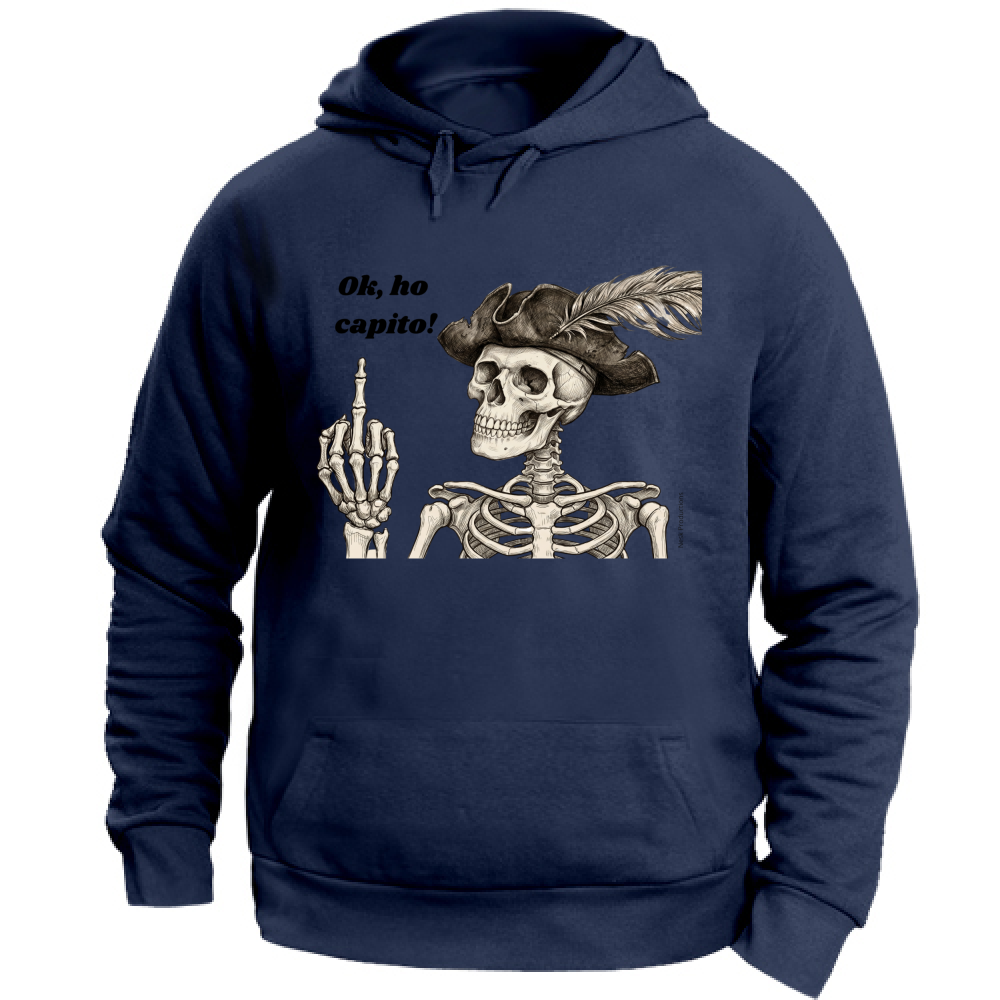 Felpa con Cappuccio Unisex Large linea vaffa