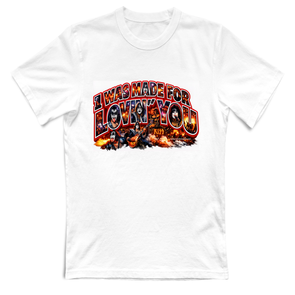 T-Shirt Unisex Large linea i was made for lovin you 1A