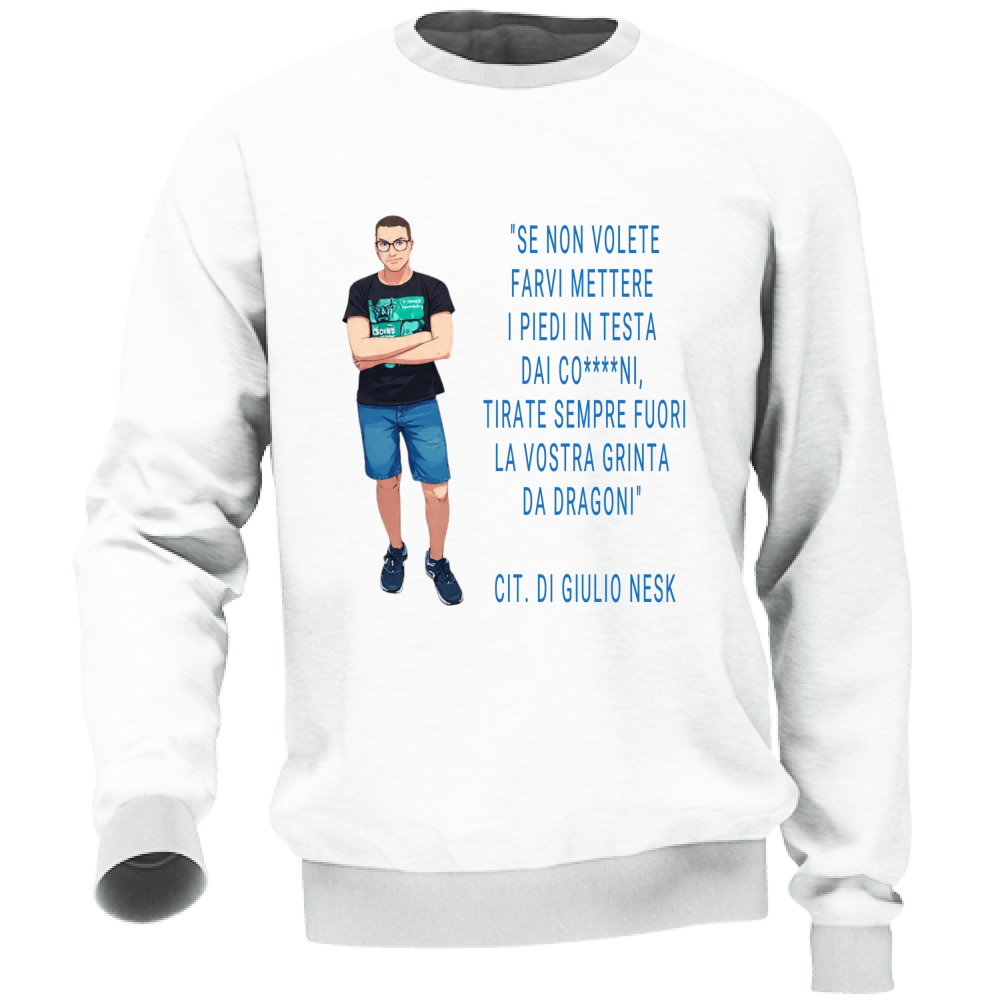 Felpa Unisex T-Shirt con una Frase Motivazionale