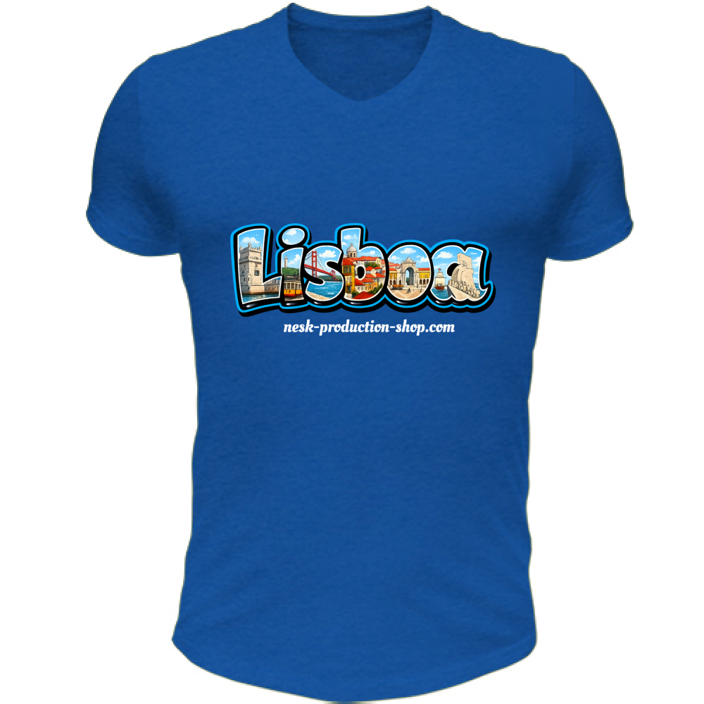 T-Shirt Unisex Scollo V linea lisboa