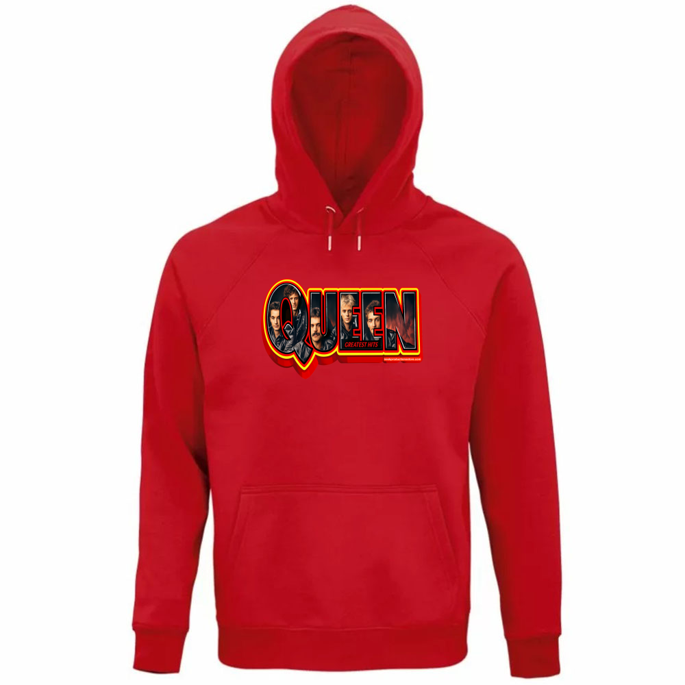Felpa Organica Unisex Cappuccio Linea Queen  A