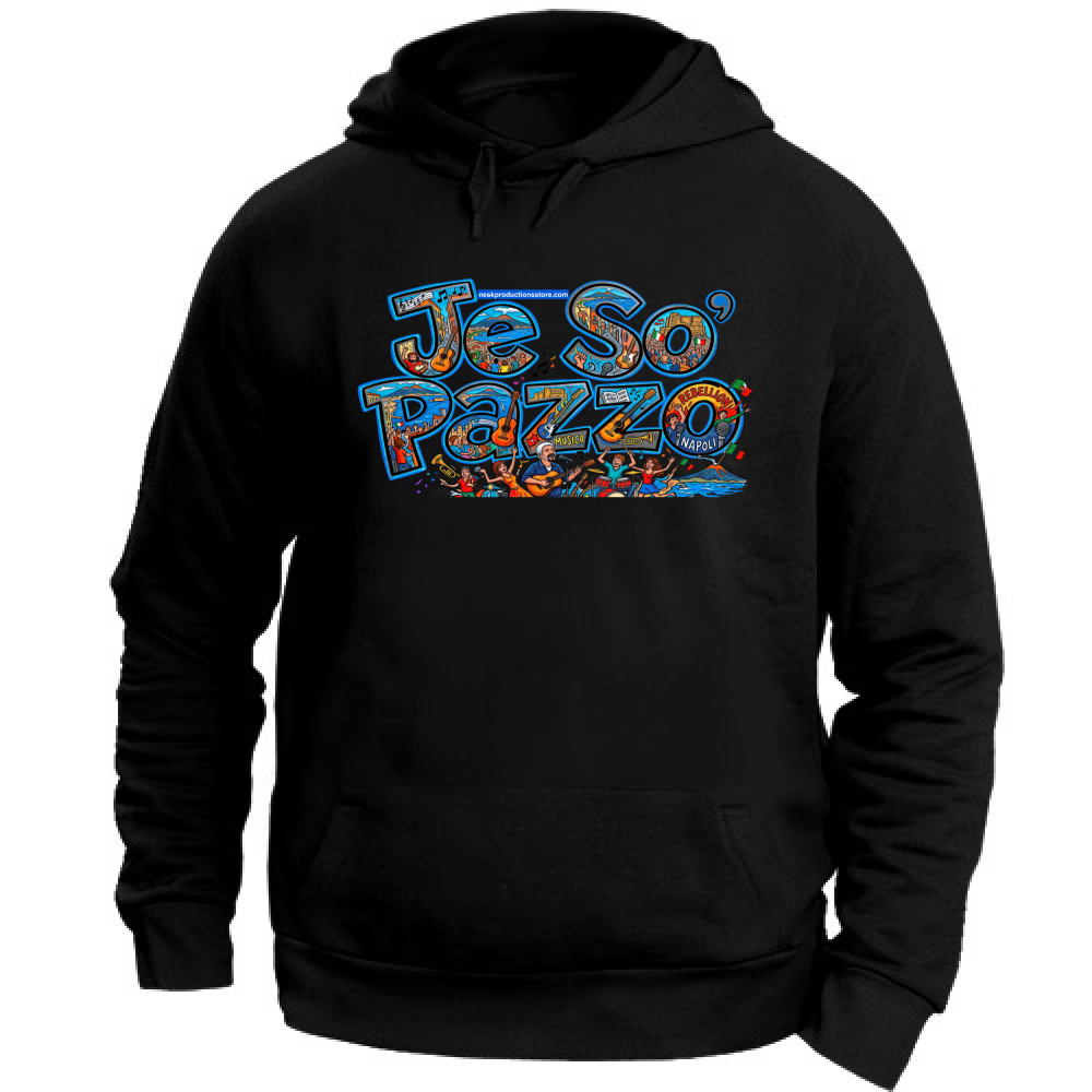 Felpa con Cappuccio Unisex Large linea je so pazzo A