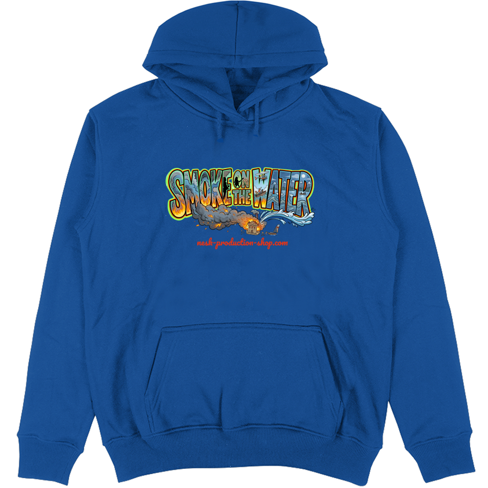 Felpa Unisex con Cappuccio linea smoke on the water