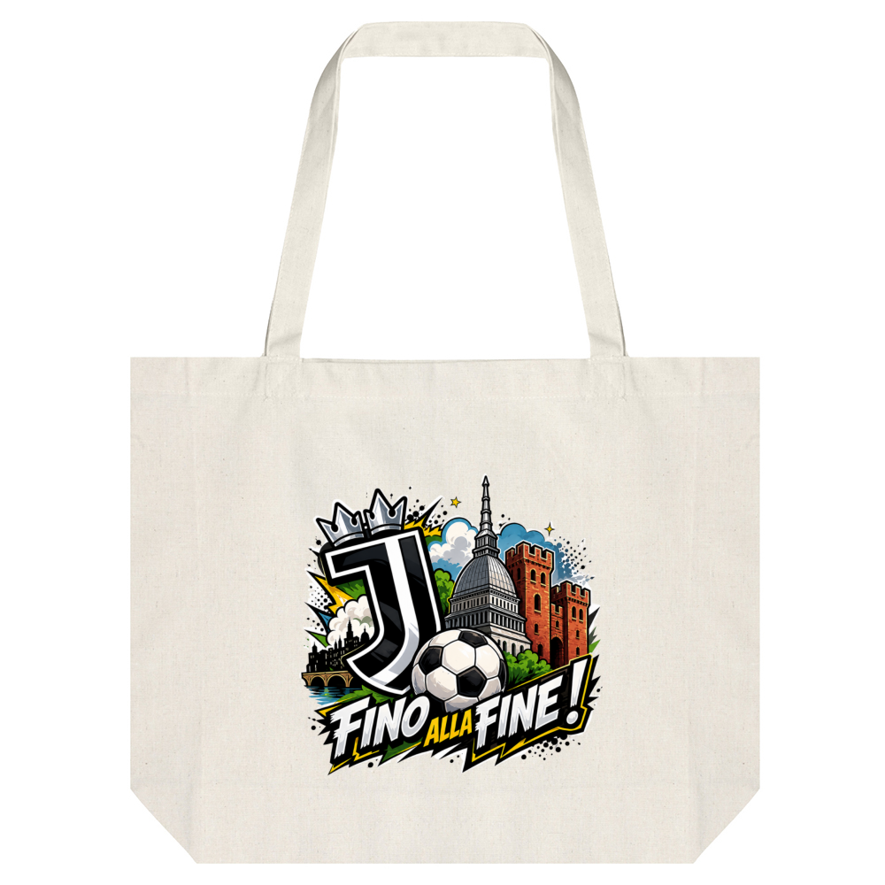 Tote Bag Canapa linea Juve fino alla fine