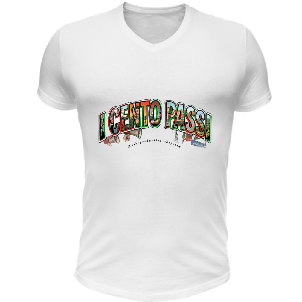 T-Shirt Unisex Scollo V linea cento passi