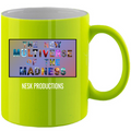 Tazza Fluo T-Shirt del Multiverso con Sfondo a Colori