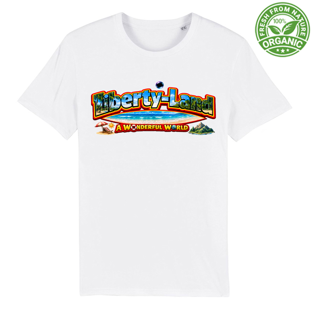 T-Shirt Unisex Premium Organic Maglietta Verso un Mondo Migliore e Oltre
