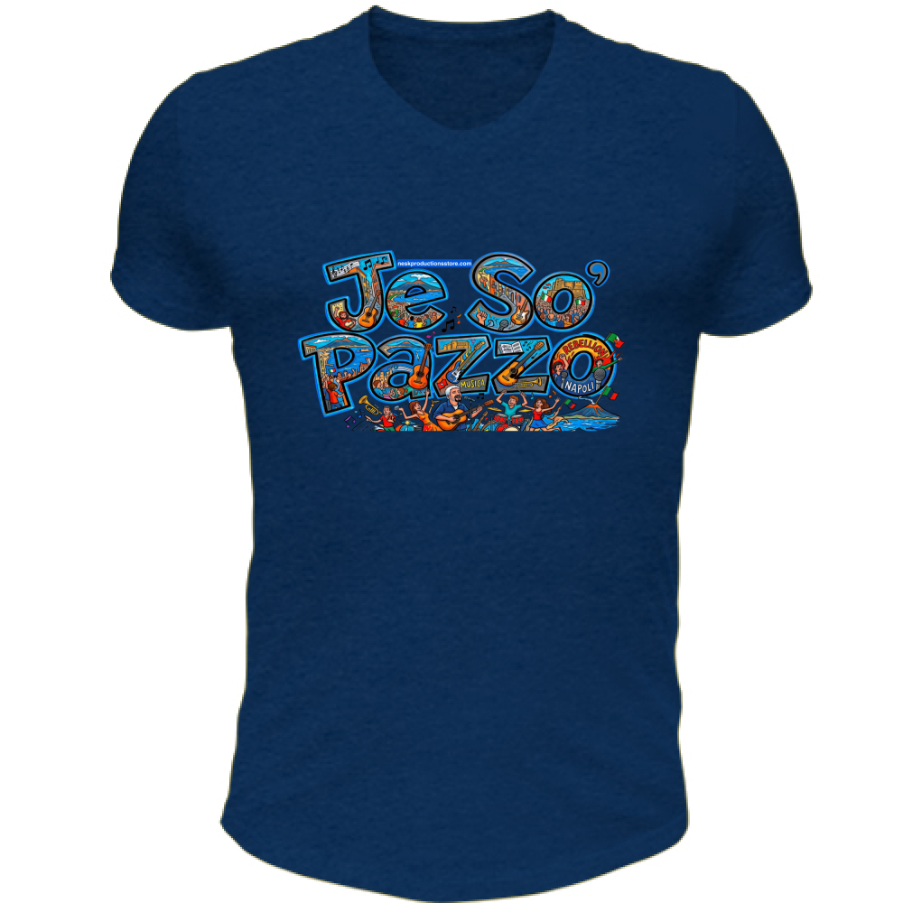 T-Shirt Unisex Scollo V linea je so pazzo A