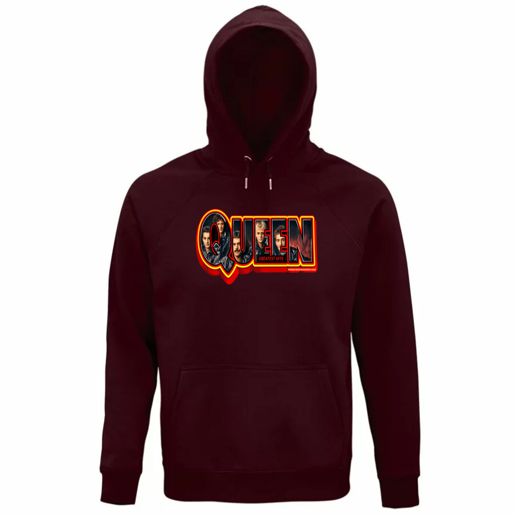 Felpa Organica Unisex Cappuccio Linea Queen  A