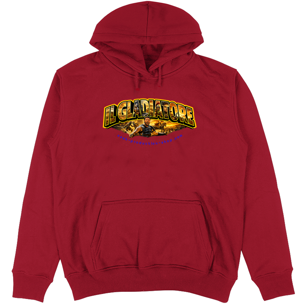 Felpa Unisex con Cappuccio linea gladiatore