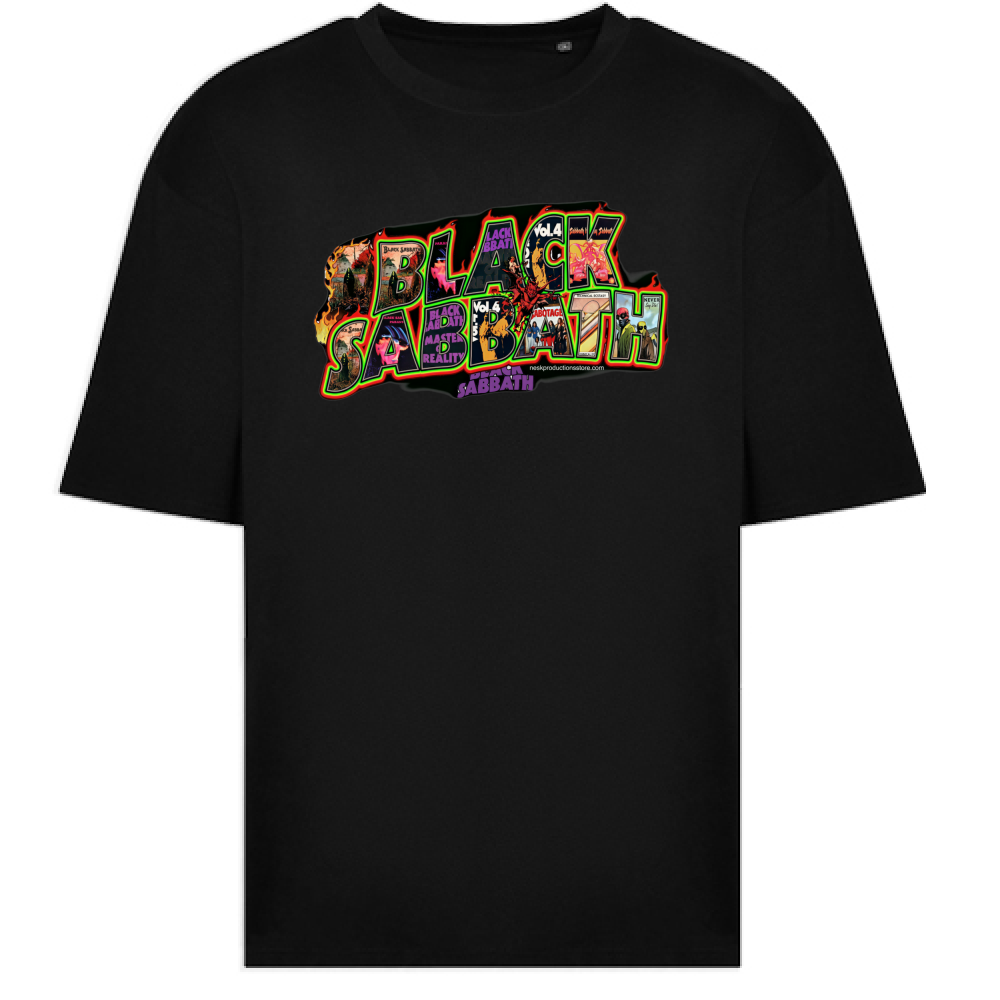 T-Shirt Oversize linea Black Sabbath A