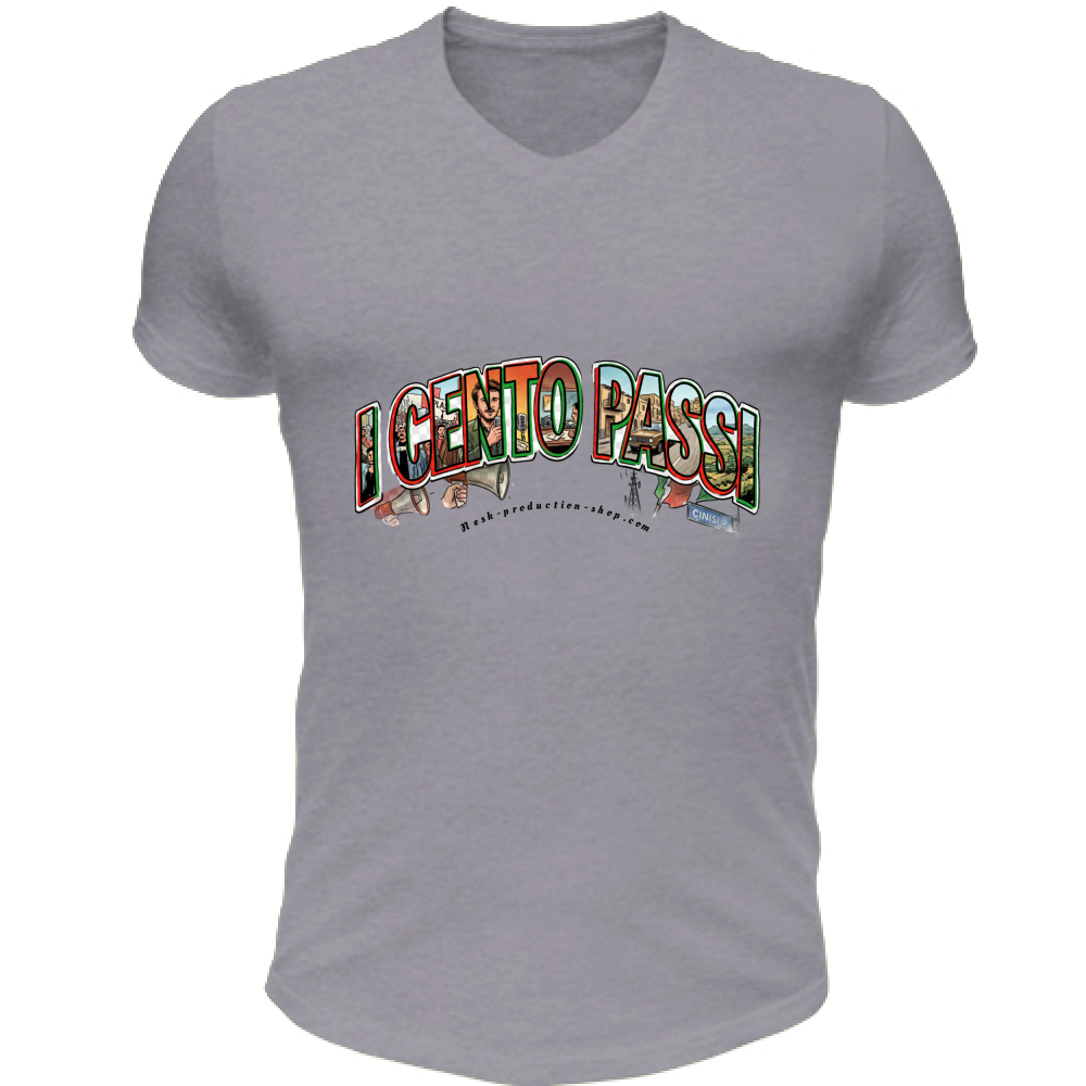 T-Shirt Unisex Scollo V linea cento passi