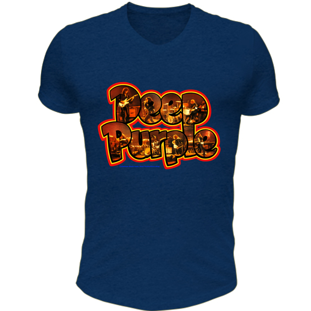 T-Shirt Unisex Scollo V linea Deep Purple